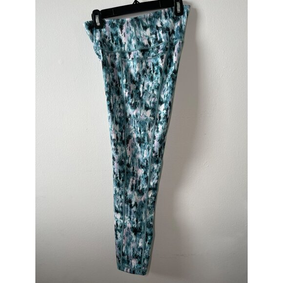 Sweaty Betty Super Sculpt 7/8 Size L Watercolor Print Womens Leggings - Picture 5 of 10